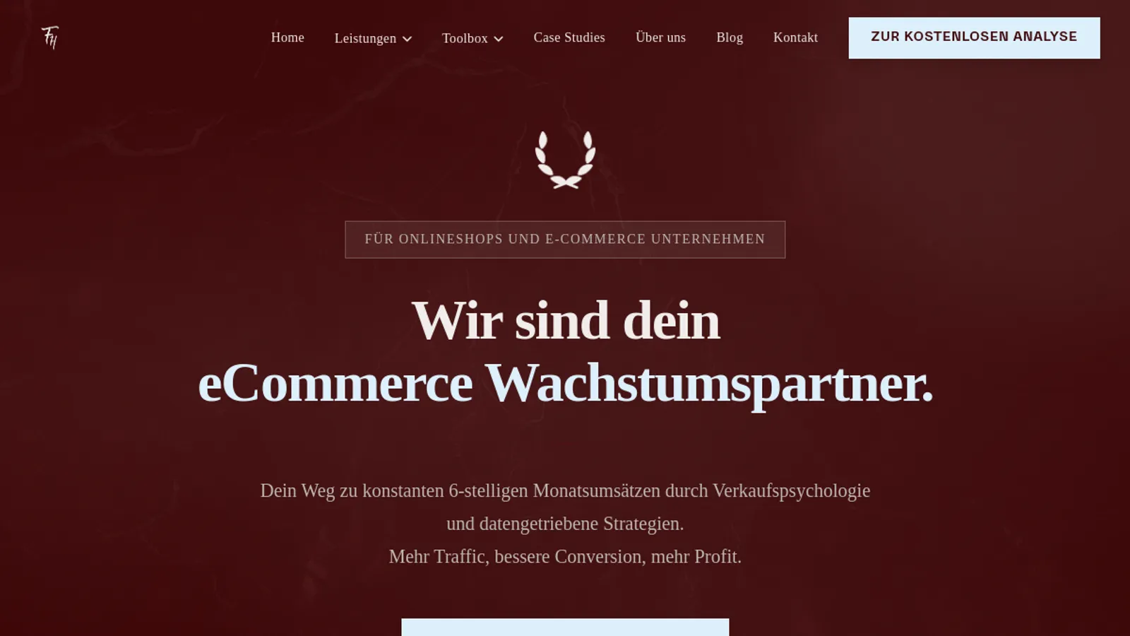 Screenshot of the Hanno Fäßler homepage