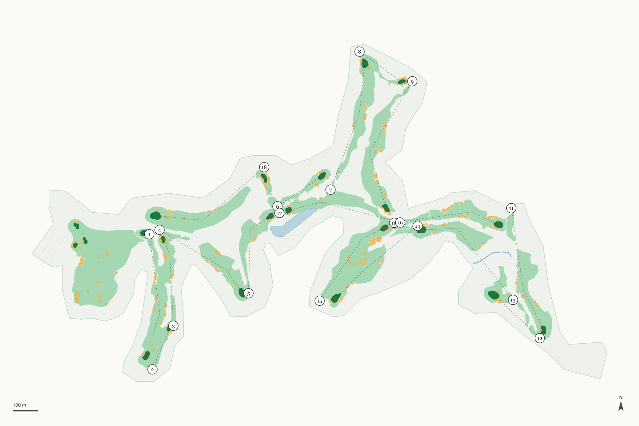 Map of Ozarks National Golf Course