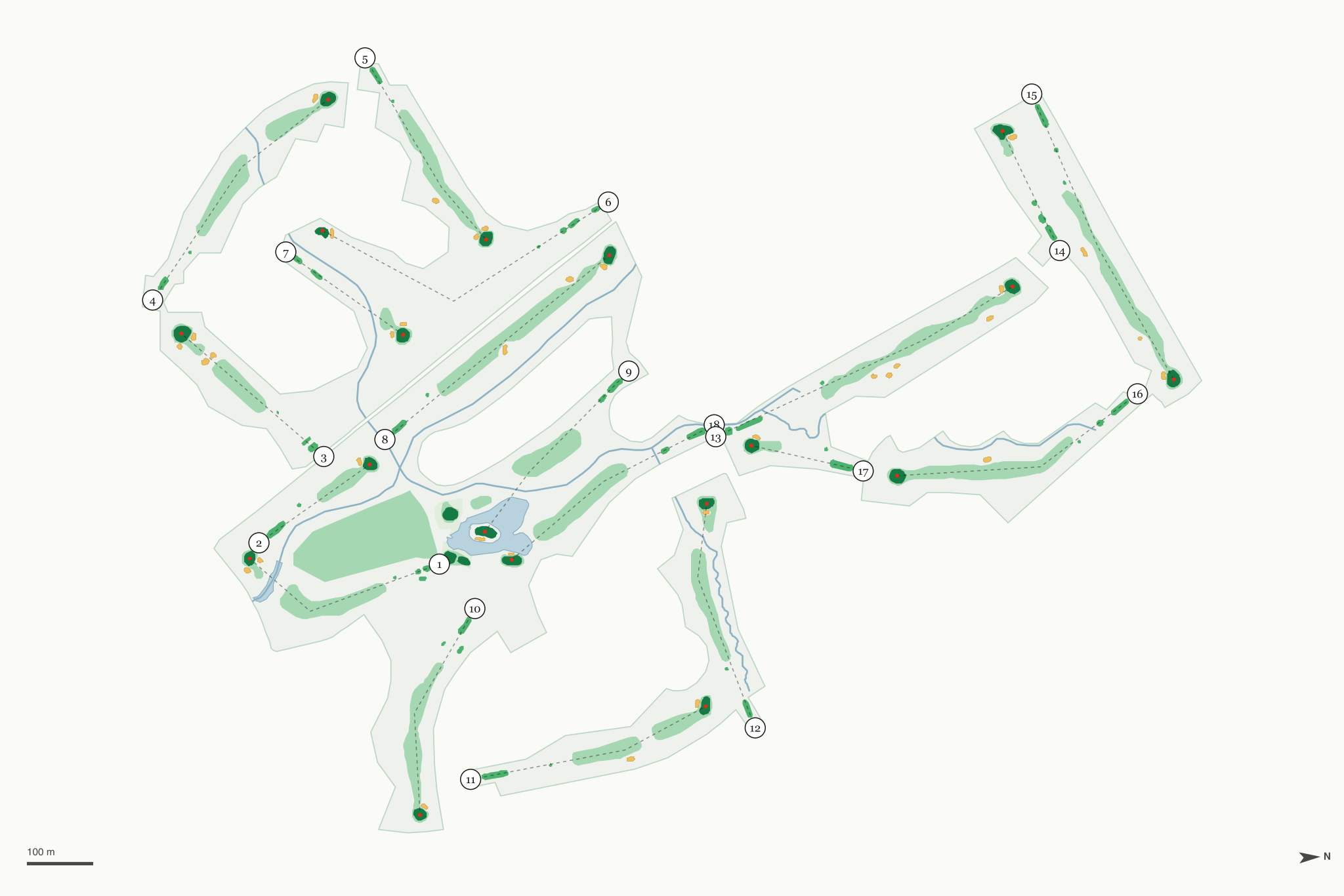 Map of San Ramon Golf Club