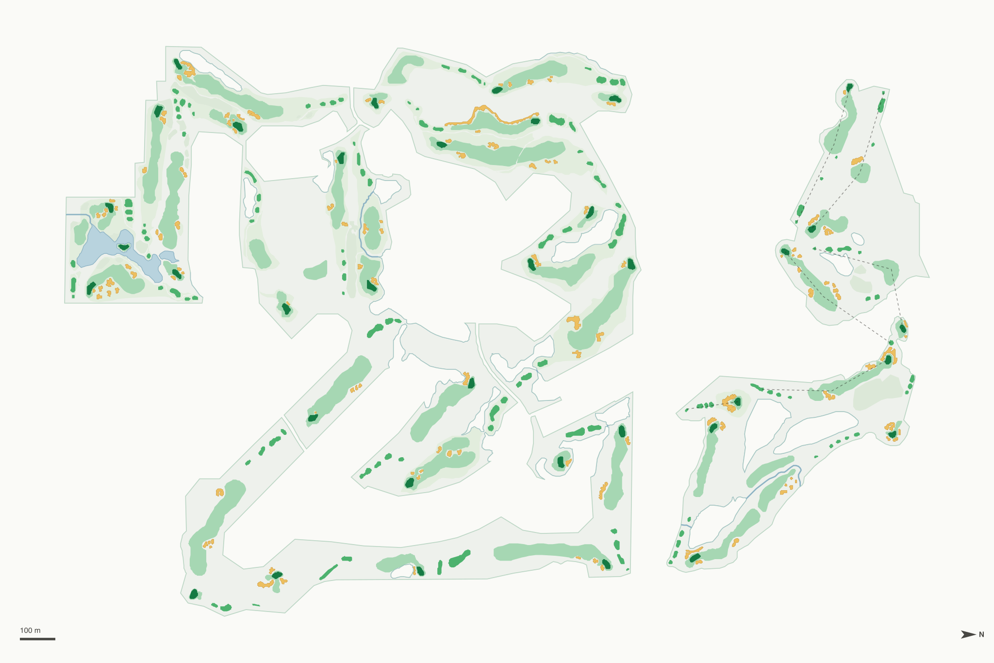 Map of White Hawk Country Club
