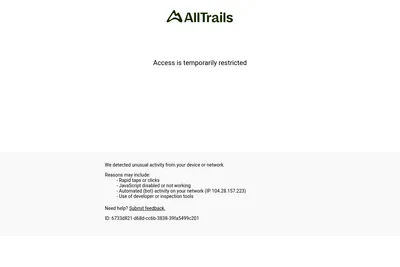 Screenshot of the AllTrails homepage