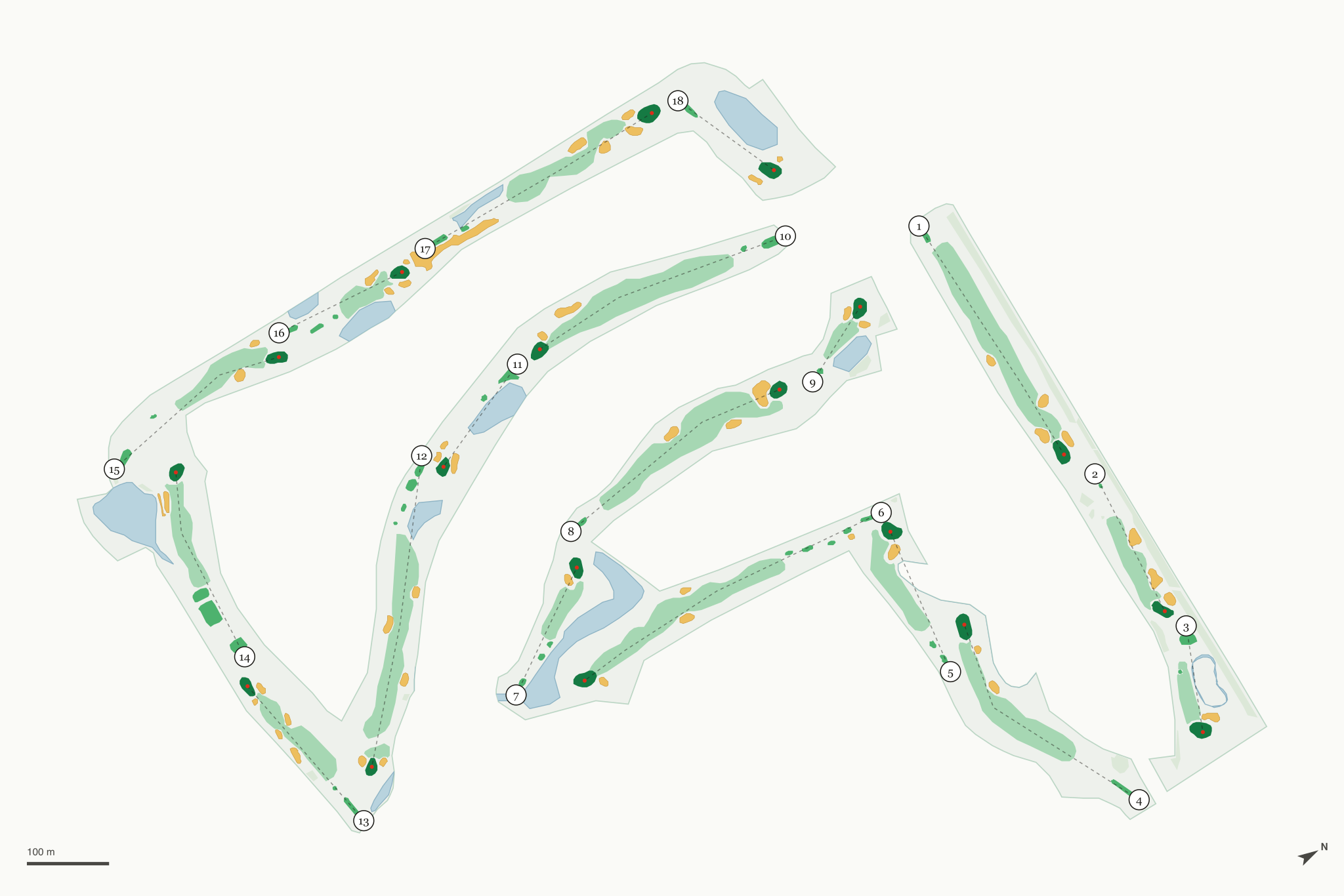 Map of Quail Run Golf Club