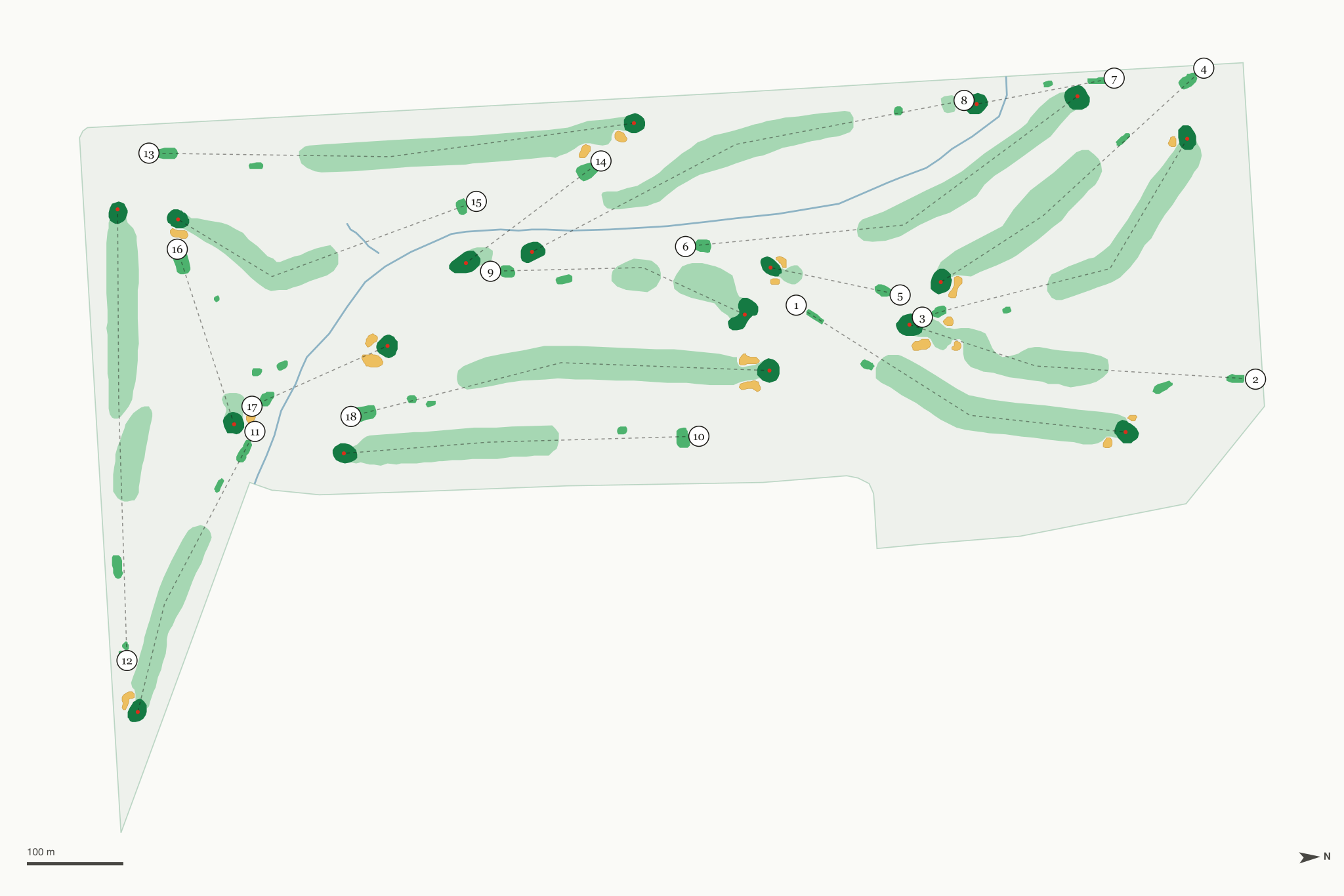 Map of Curtis Creek Golf Course