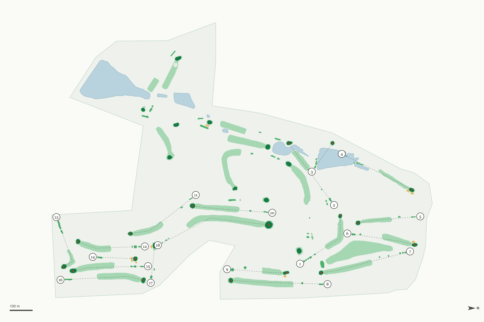 Map of Great Trail Golf Course