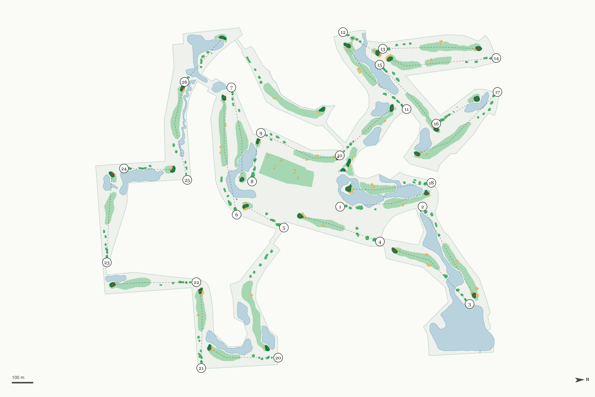 Map of White Eagle Golf Club