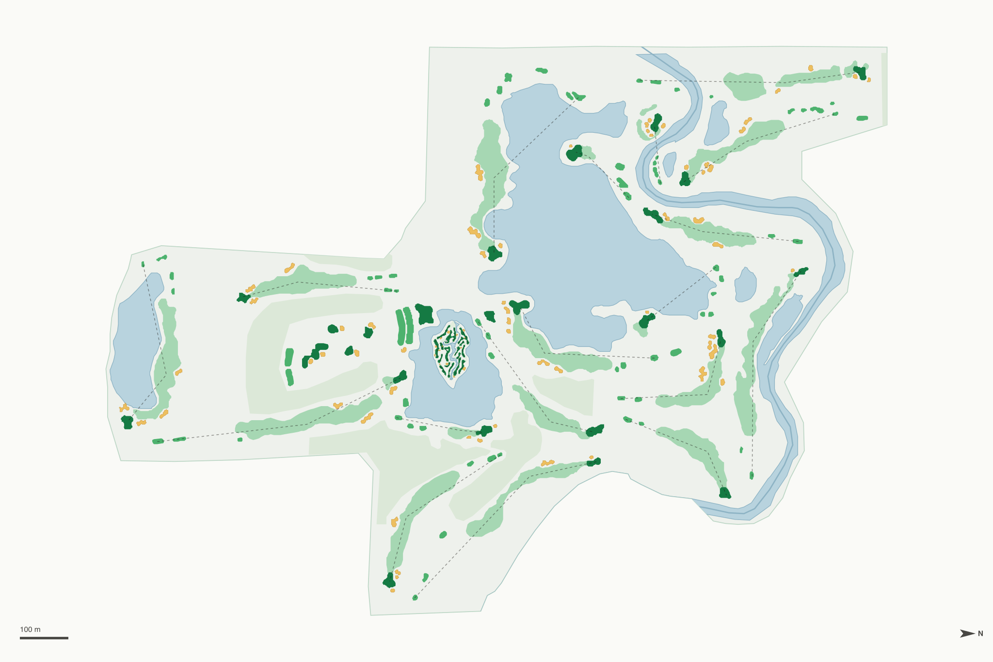 Map of Bucks Run Golf Club