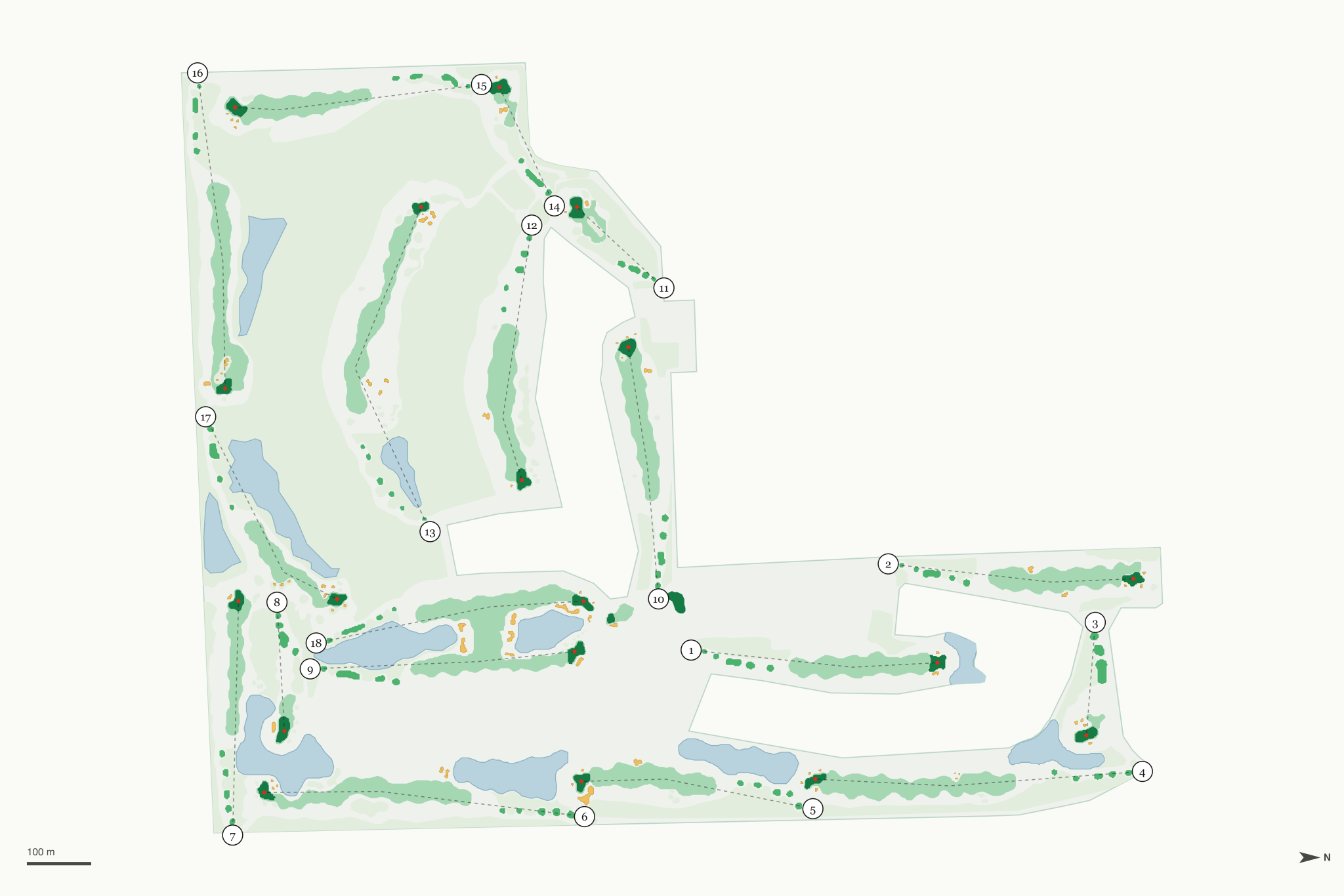 Map of Timbergate Golf Course