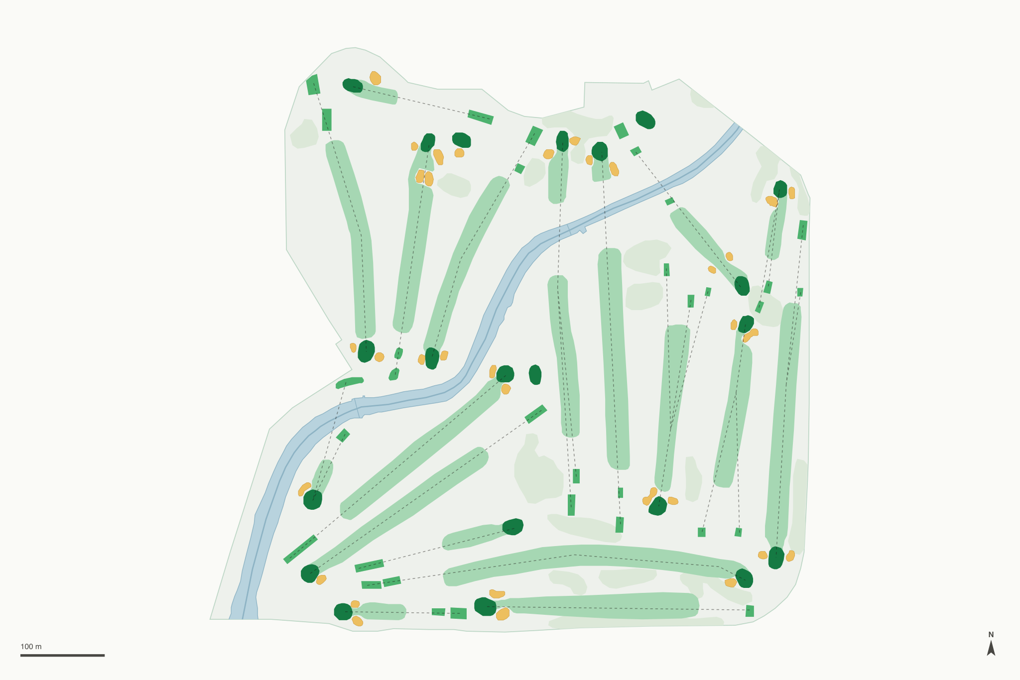 Map of Soldiers Field Golf Course
