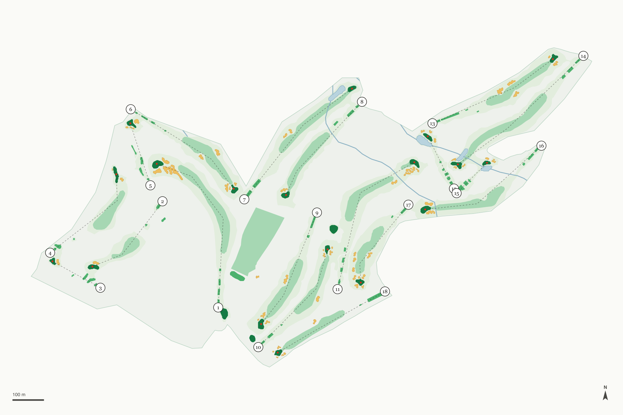 Map of Spyglass Hill Golf Course