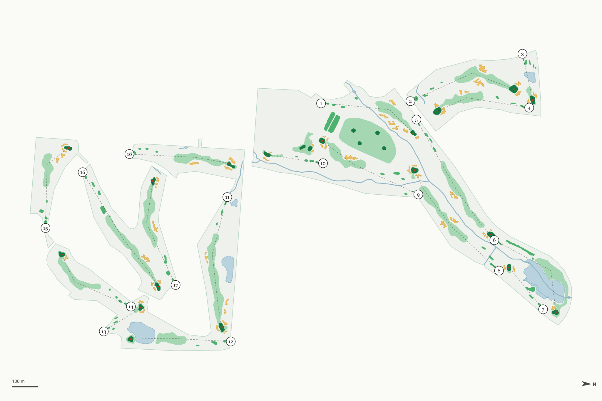 Map of Lone Tree Golf Club