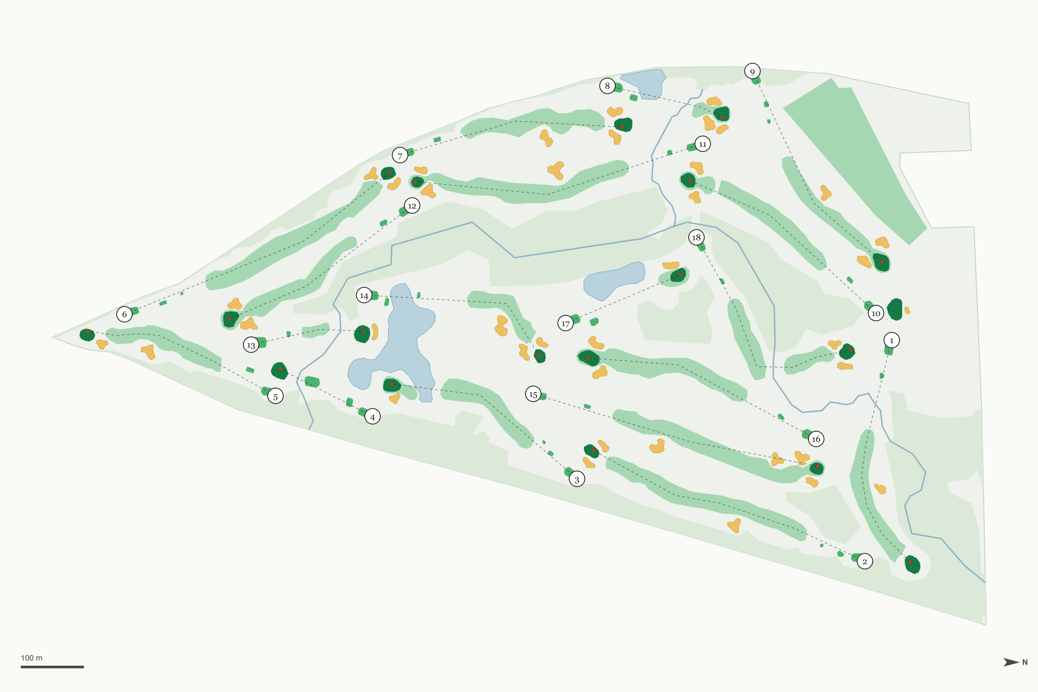 Map of Turtle Run Golf Club