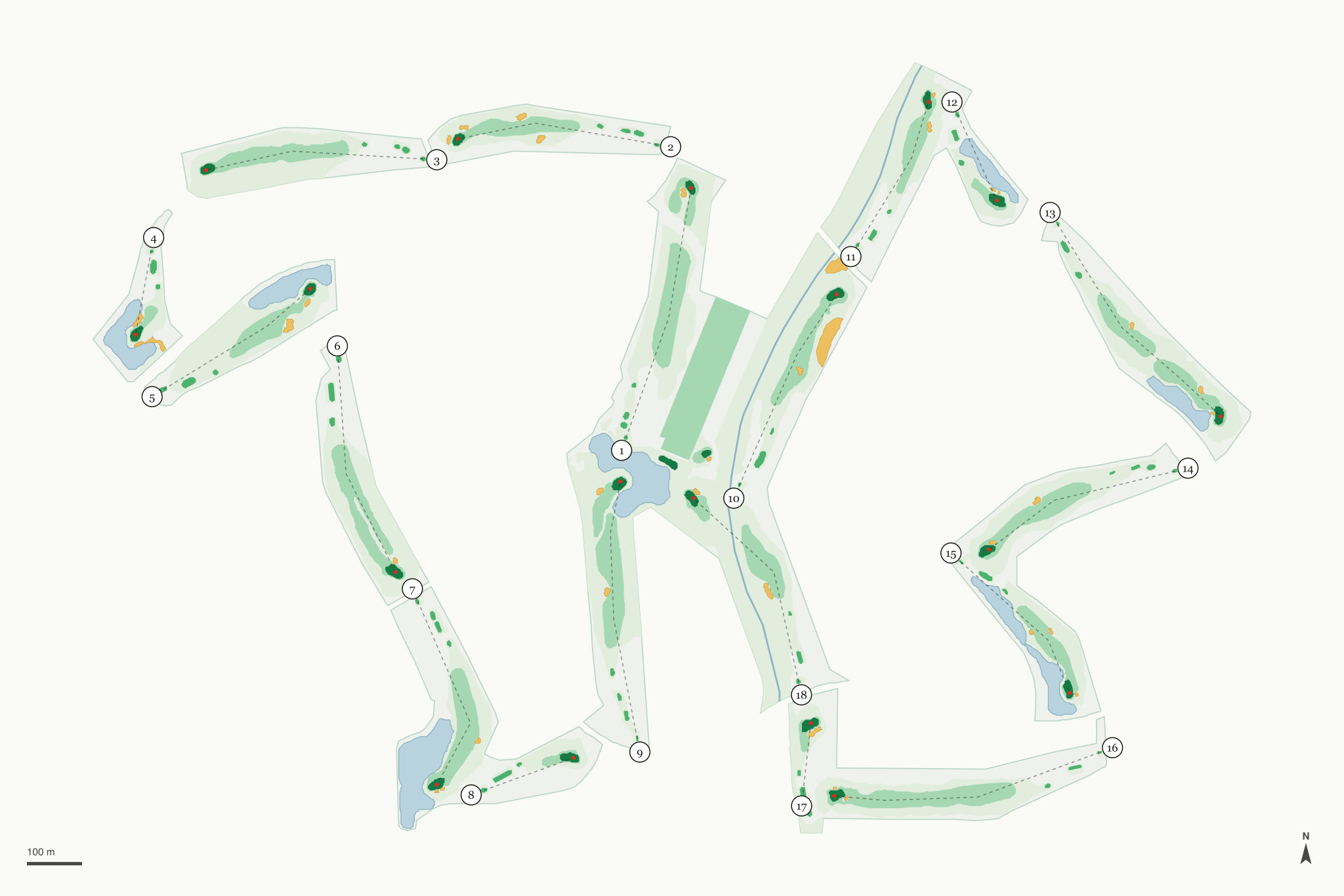 Map of Eagle's Nest Golf Club