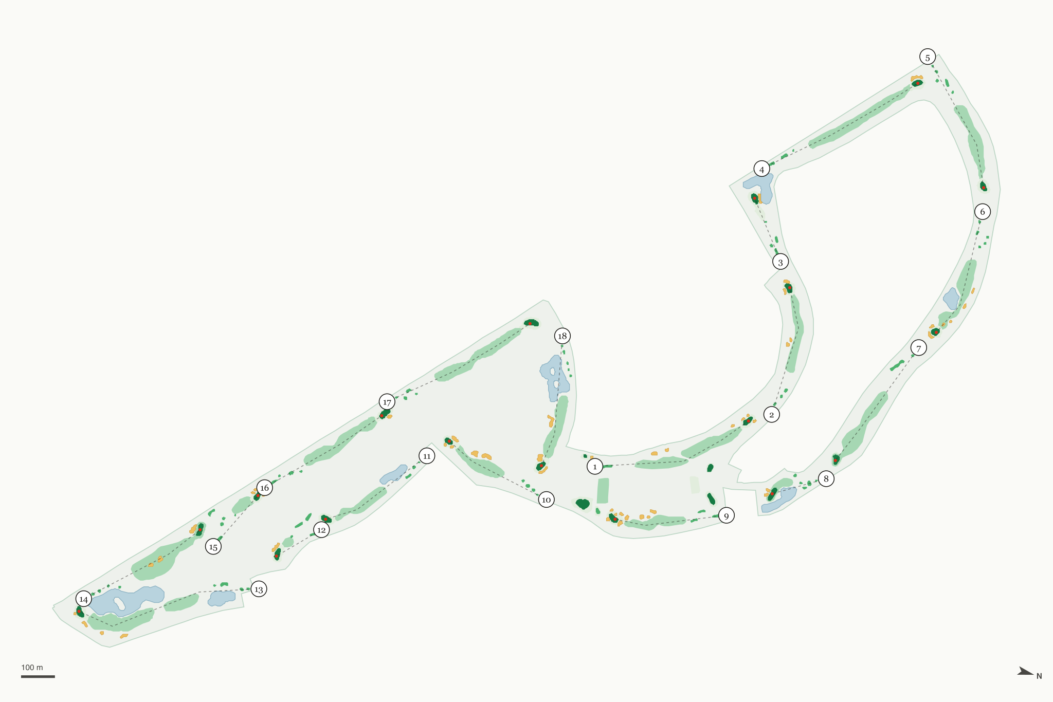 Map of Grandview Golf Course