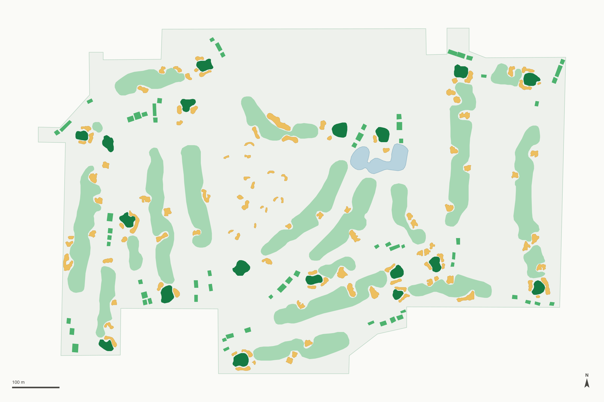 Map of Evanston Golf Club