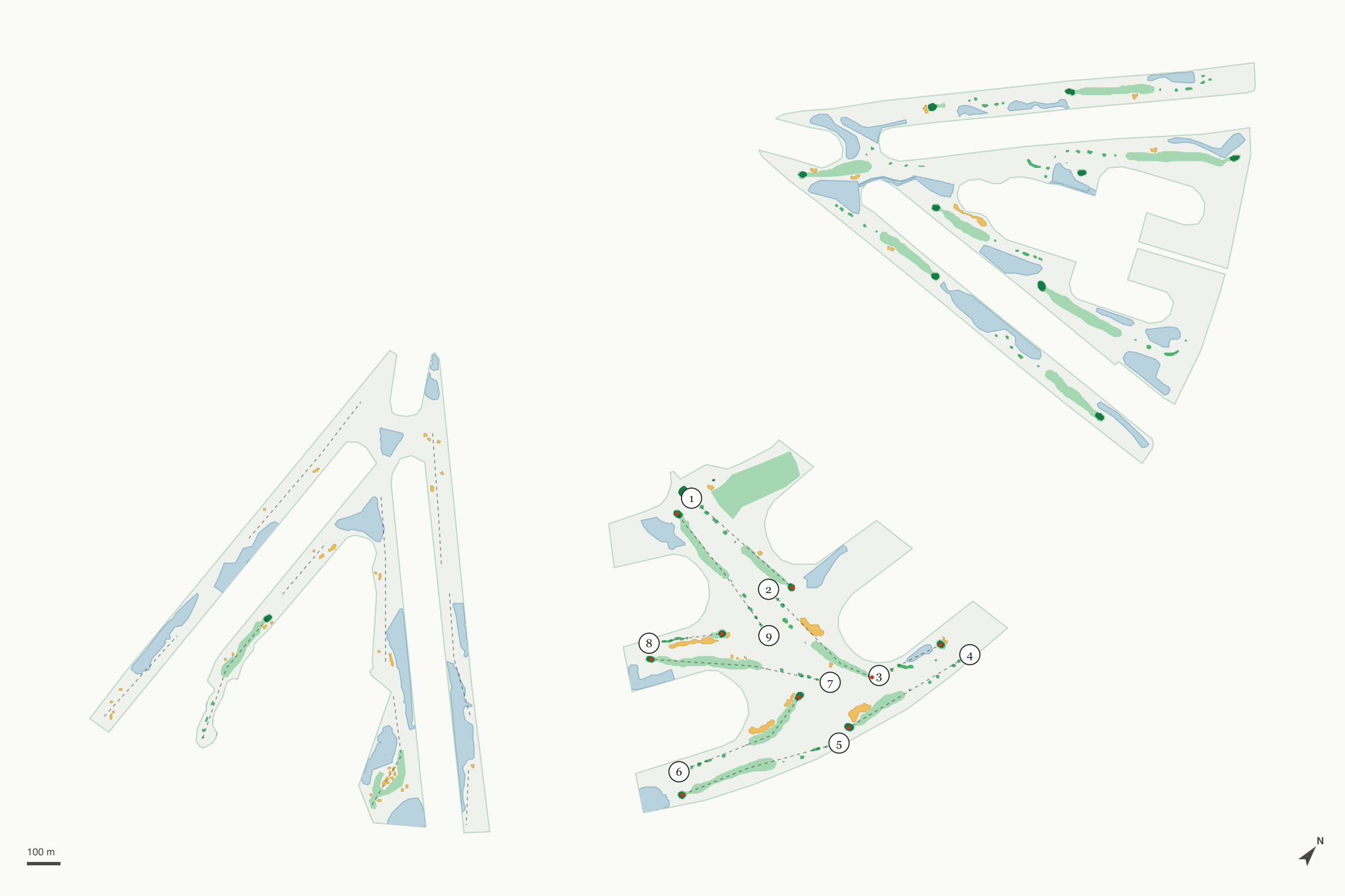 Map of Long Marsh Golf Club