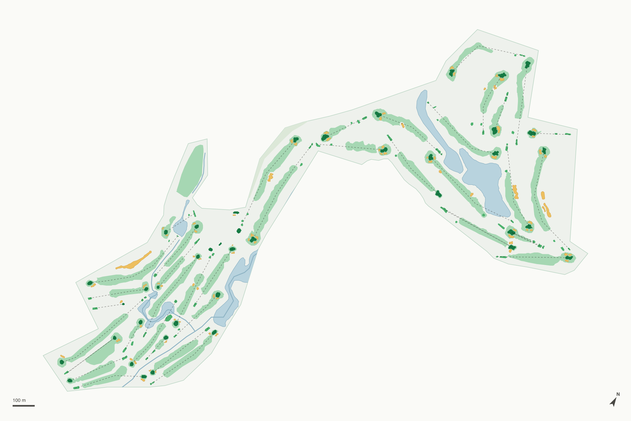 Map of Admiral Baker Golf Course