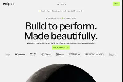 Screenshot of the Eclipse SRL homepage