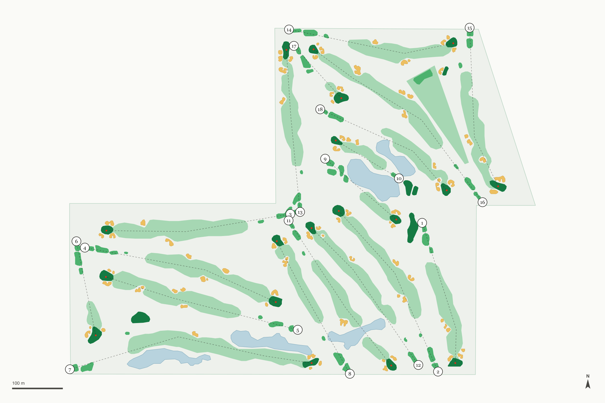 Map of Glenview Park Golf Club