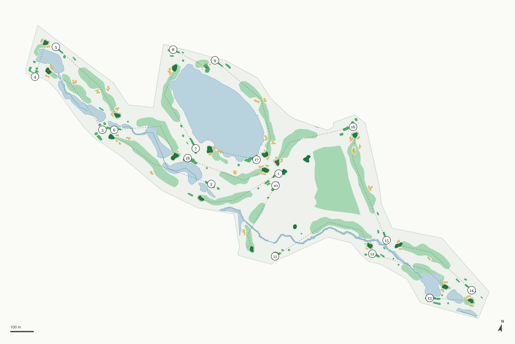 Map of Raccoon Creek Golf Course