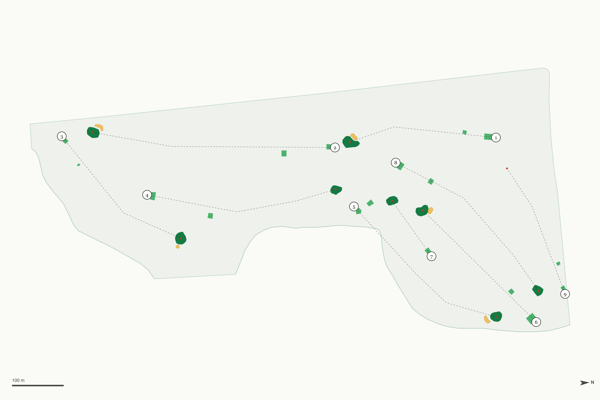 Map of Eveleth Municipal Golf Course