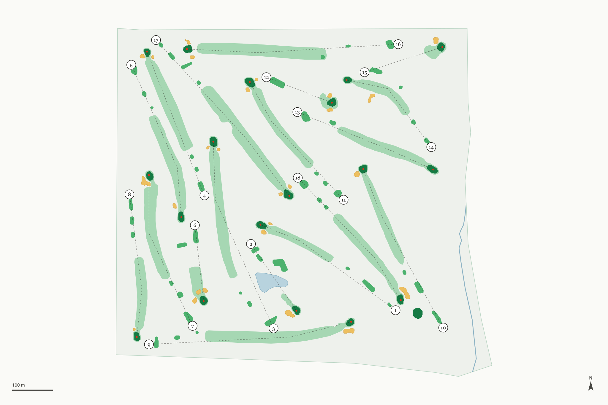 Map of Newman Golf Course