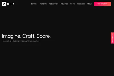 Screenshot of the Ziffity Solutions LLC homepage