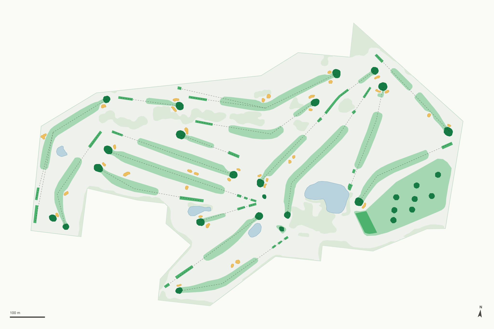 Map of Northern Hills Golf Course