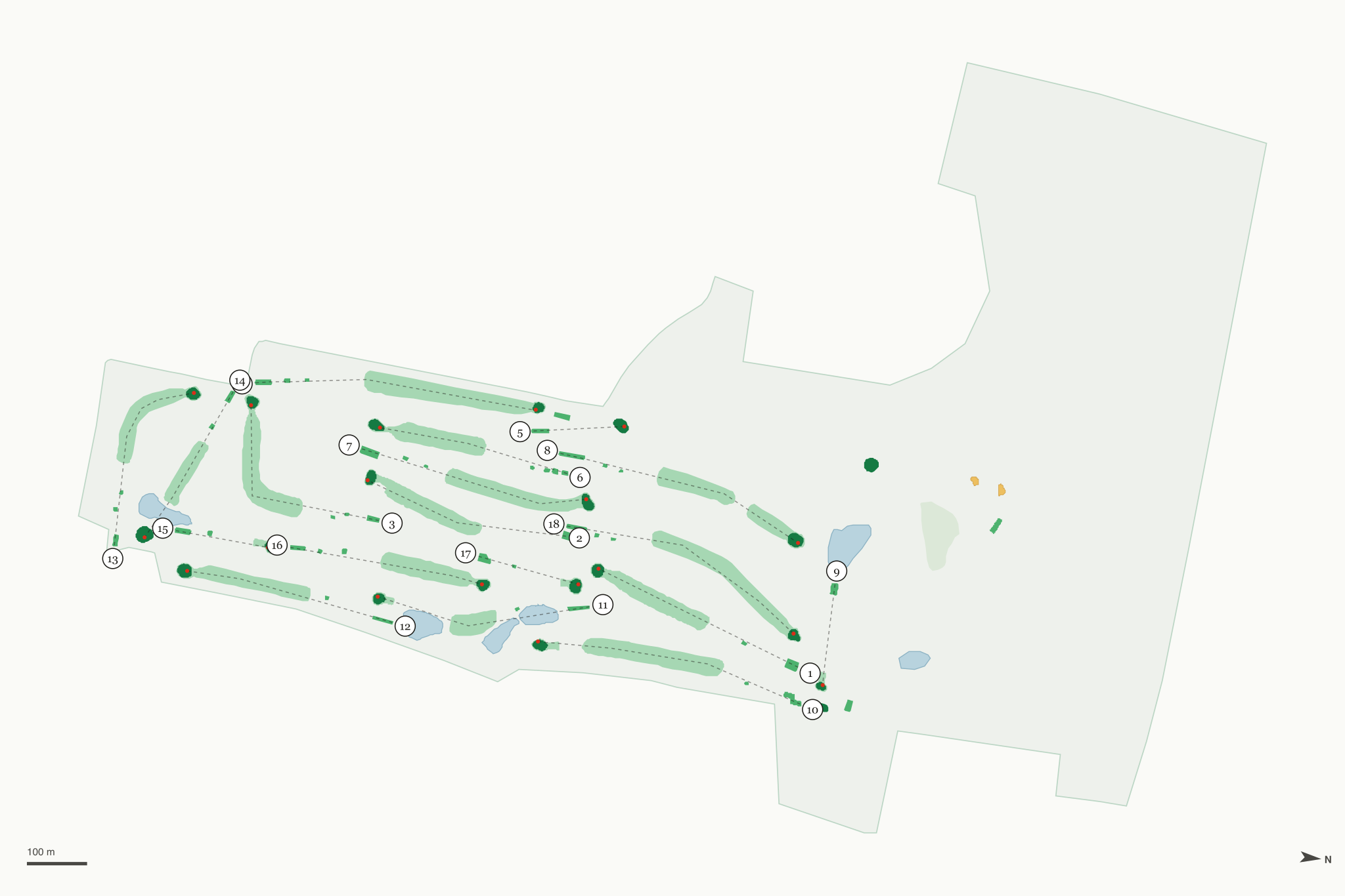 Map of Reid Park Golf Course