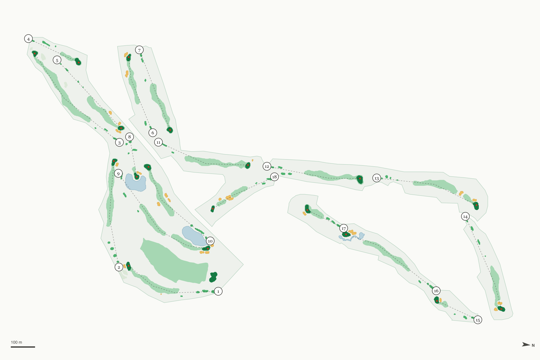 Map of Eaglewood Golf Course and Grill