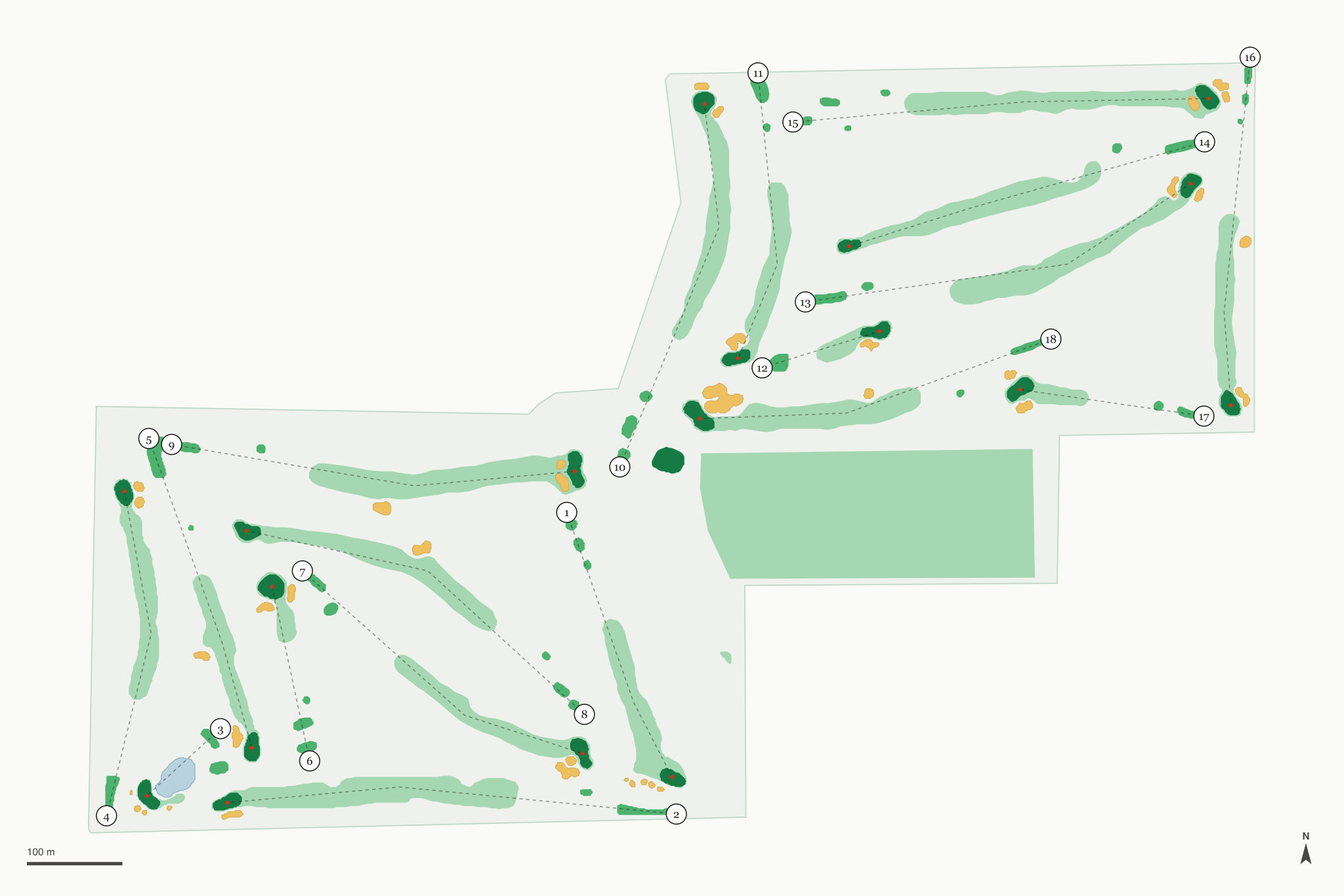 Map of Las Vegas Golf Club
