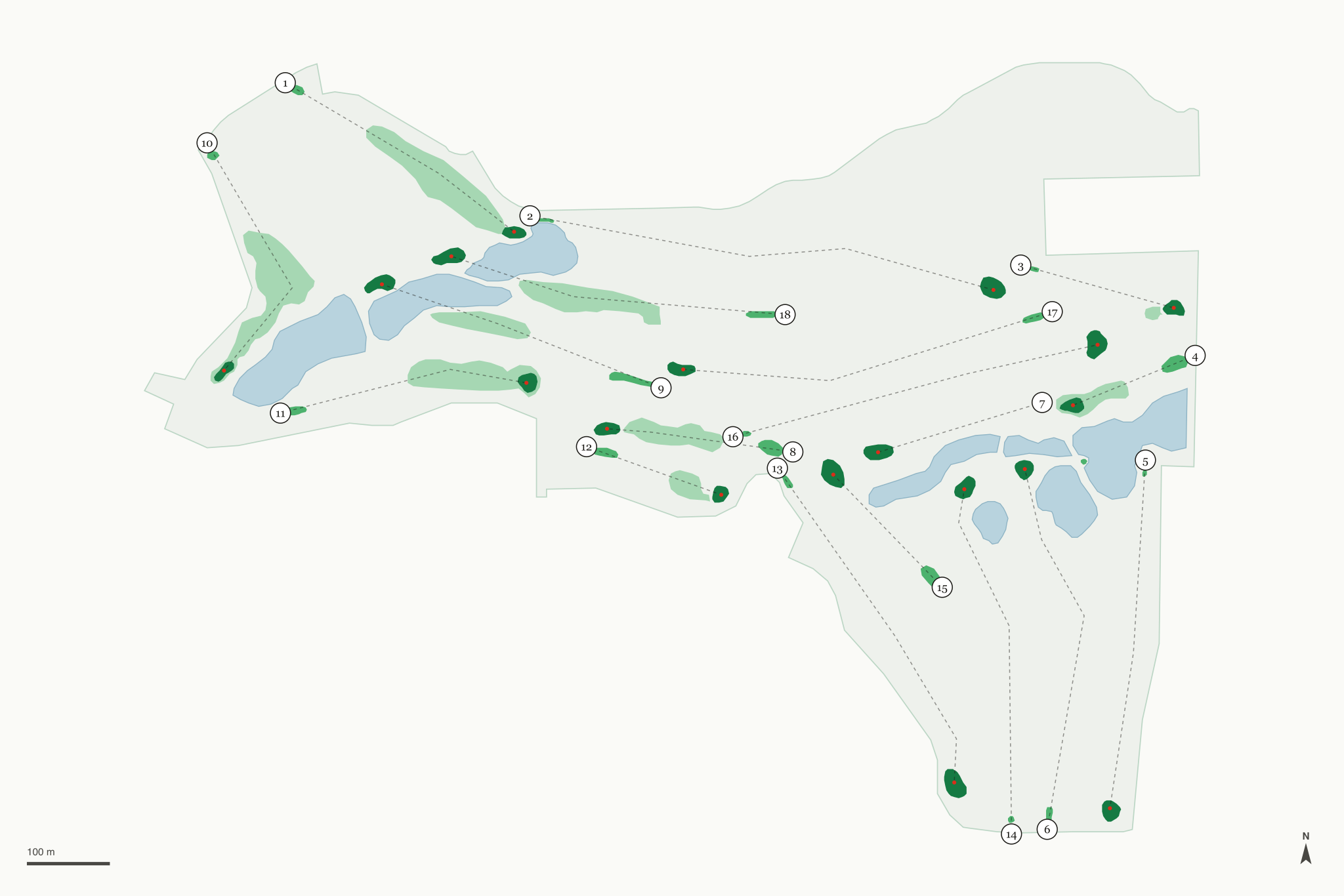Map of Persimmon Country Club