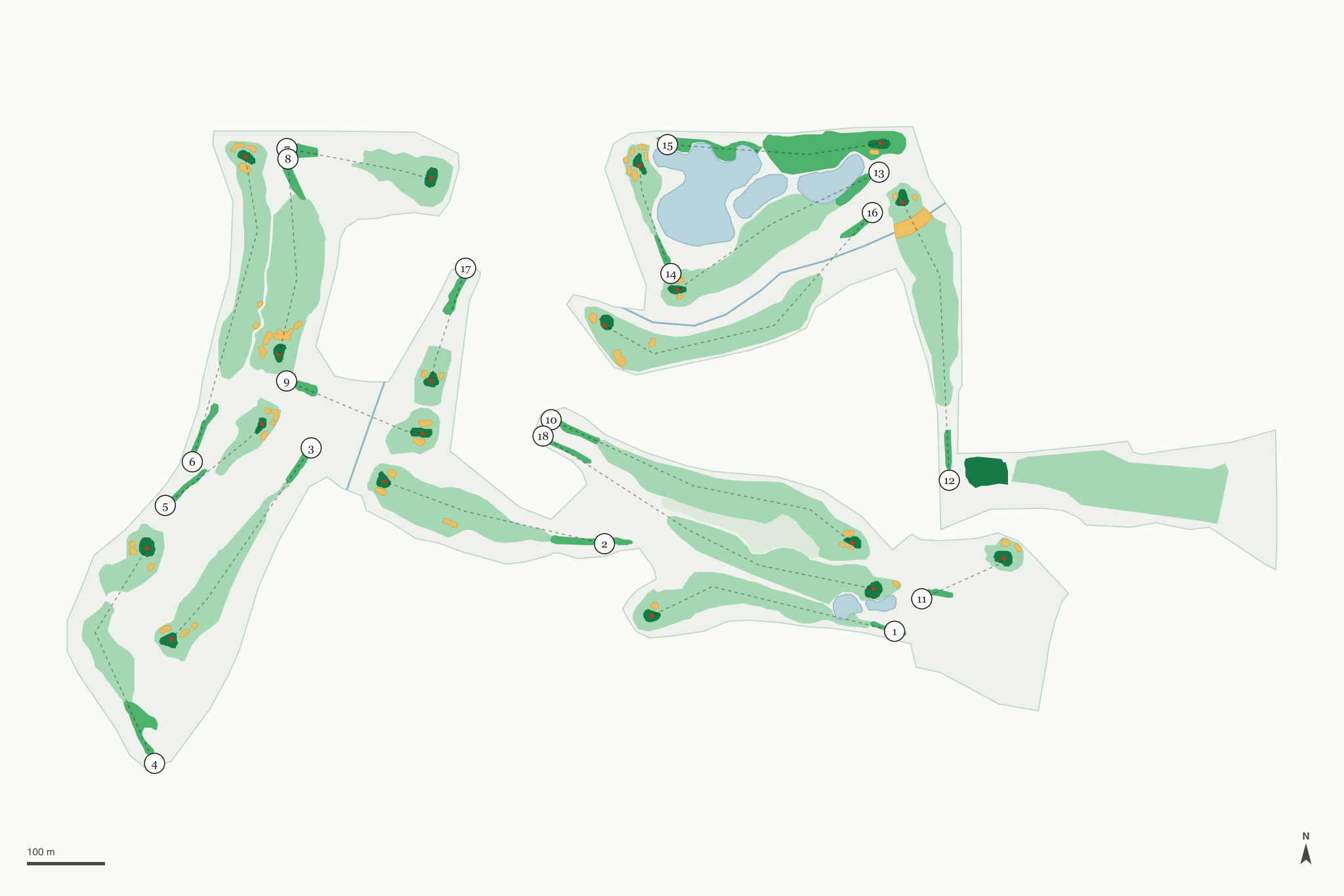 Map of Rancho Manana Golf Club