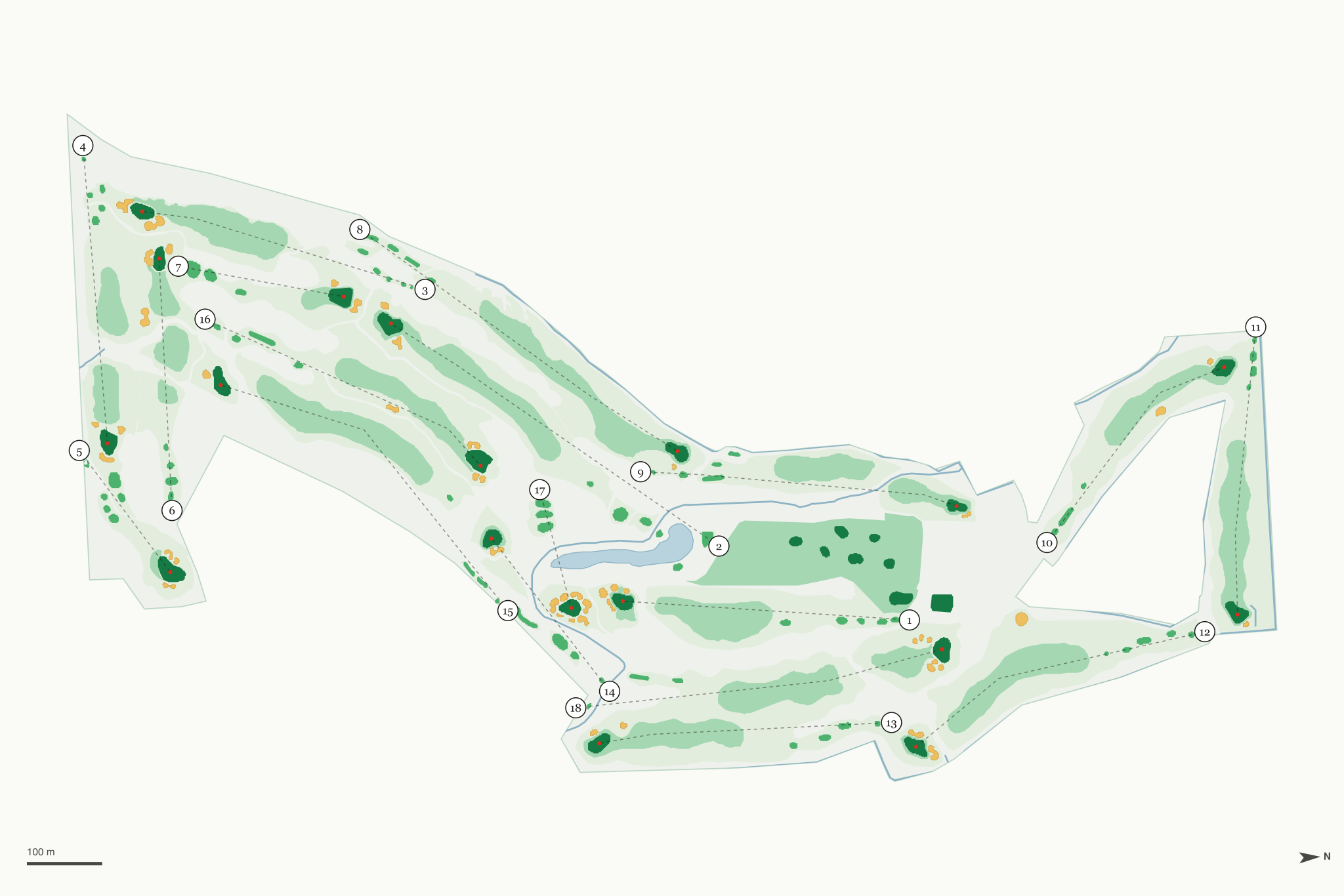 Map of Wolf Run Golf Club