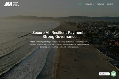 Screenshot of the Abbot Kinney Agency homepage