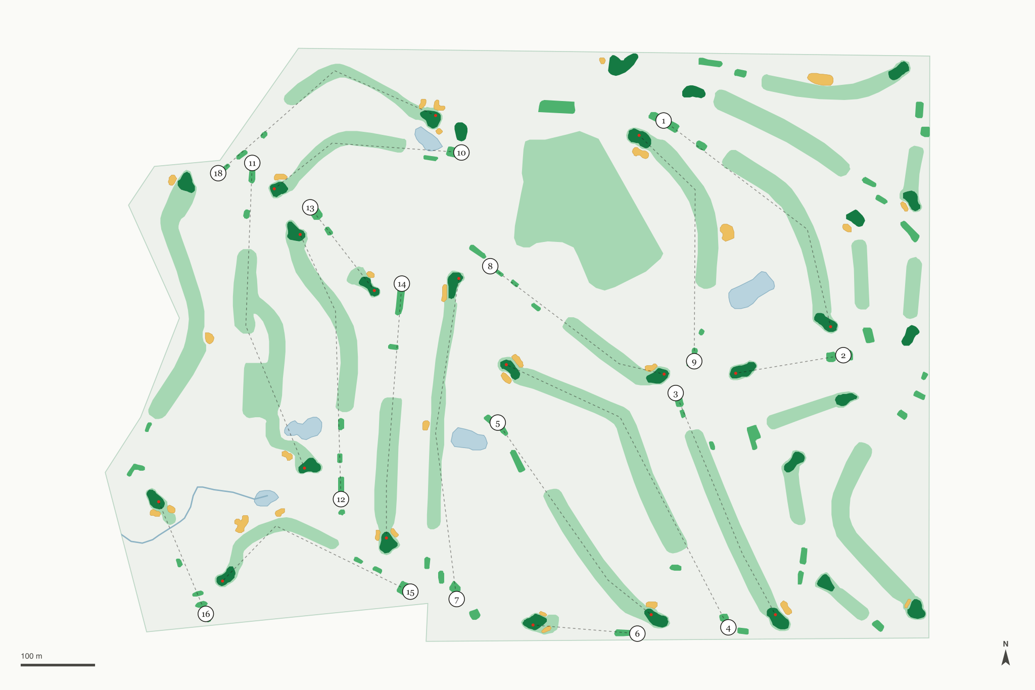 Map of Gopher Hills Golf Course