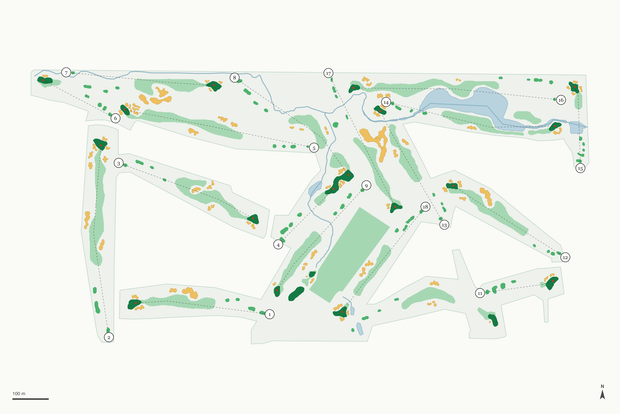 Map of Ptarmigan Country Club