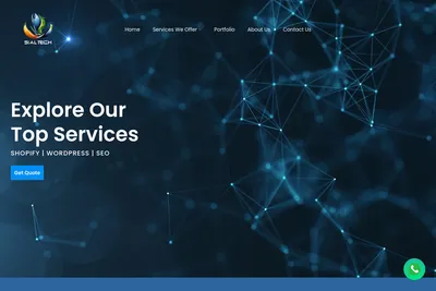 Screenshot of the Salman Zafar homepage