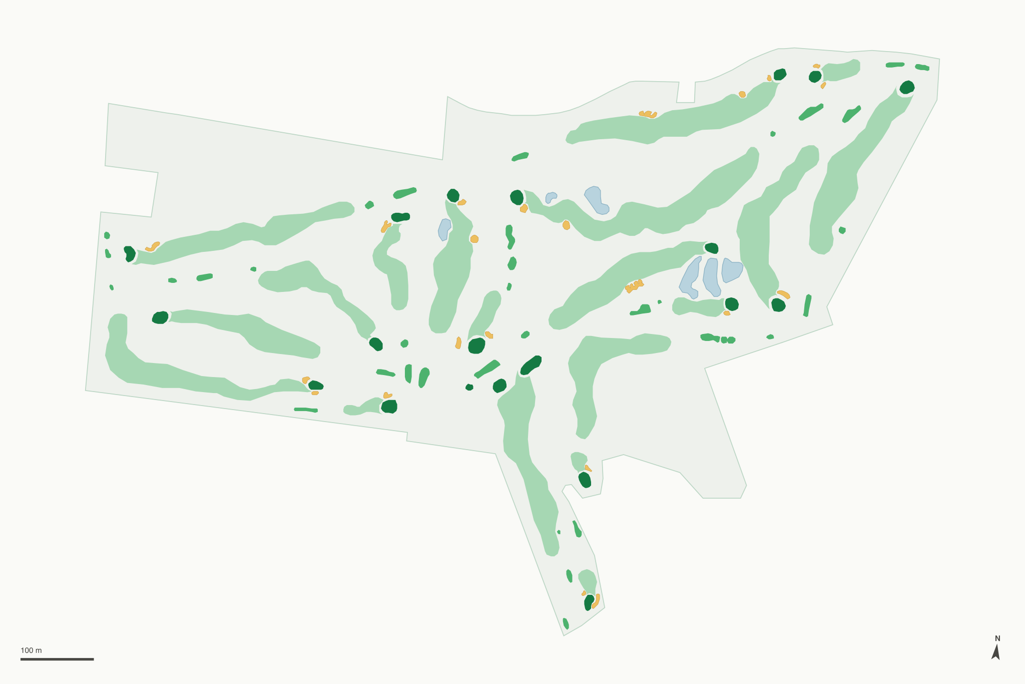 Map of Spring Valley Golf Course