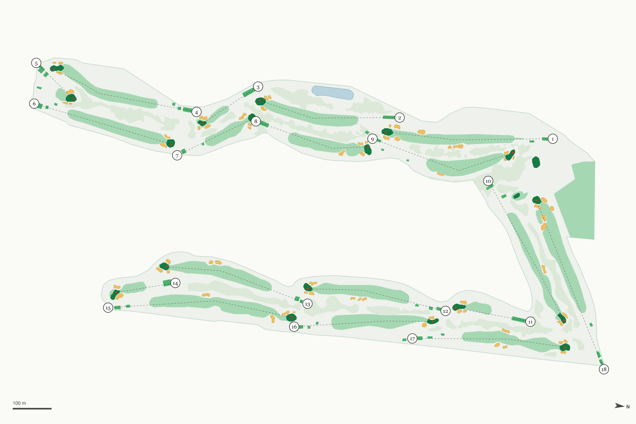 Map of Broadmoor Golf Club