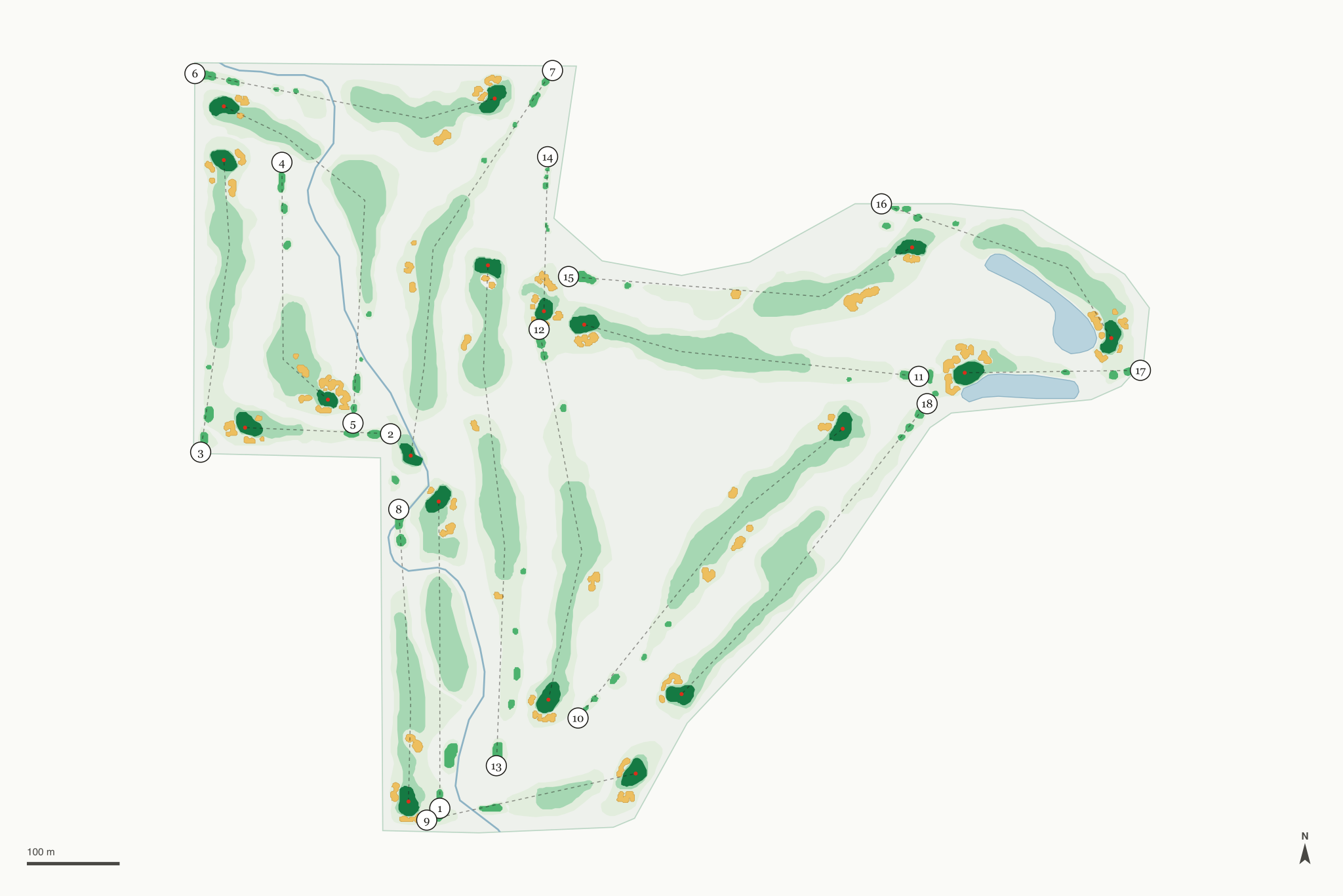 Map of Seven Canyons Golf Club