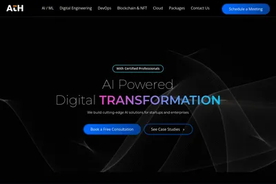 Screenshot of the ATH Infosystems LLC homepage