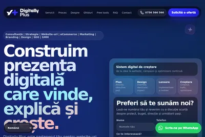 Screenshot of the Digitally.Plus homepage
