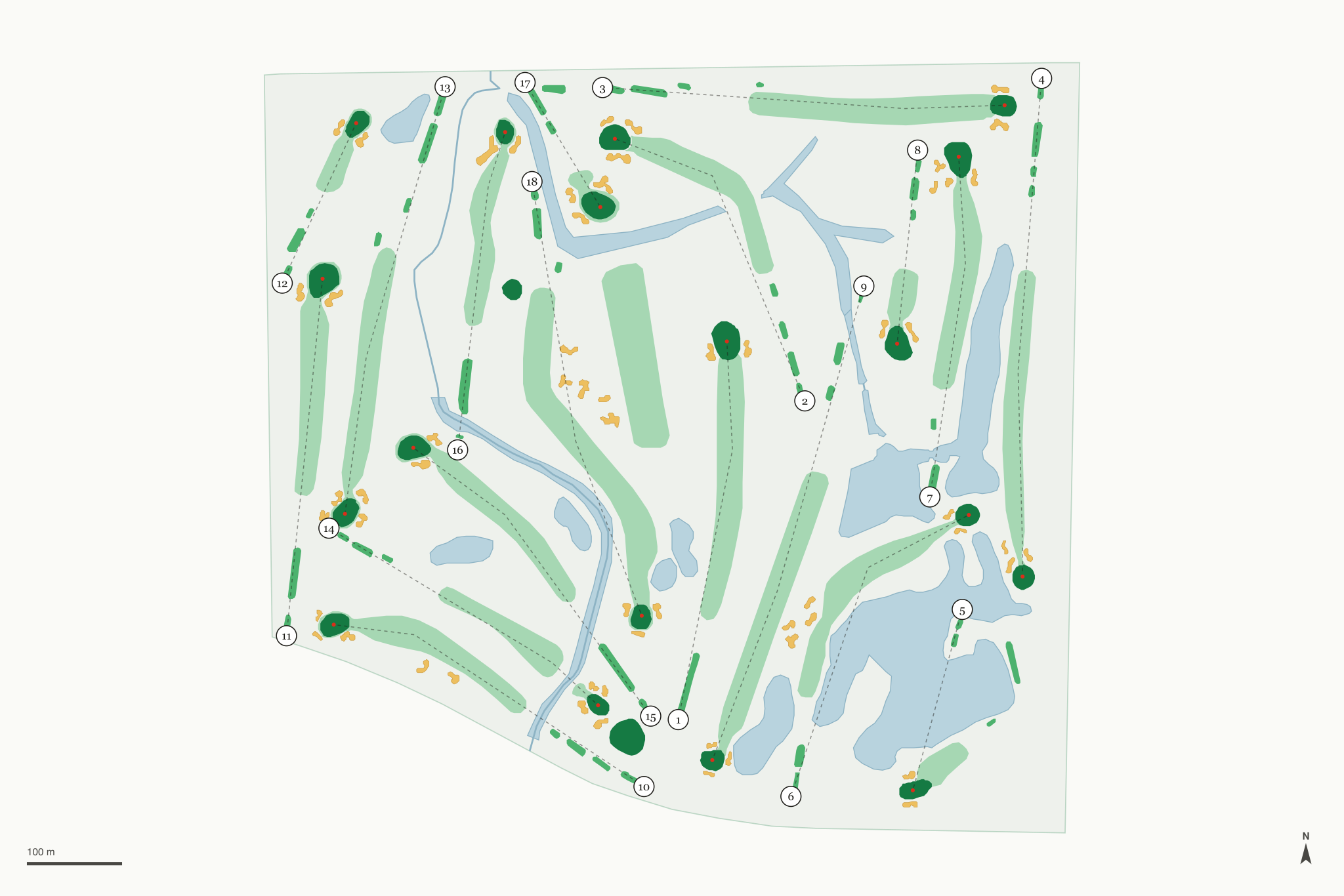 Map of Stonehenge Golf Club