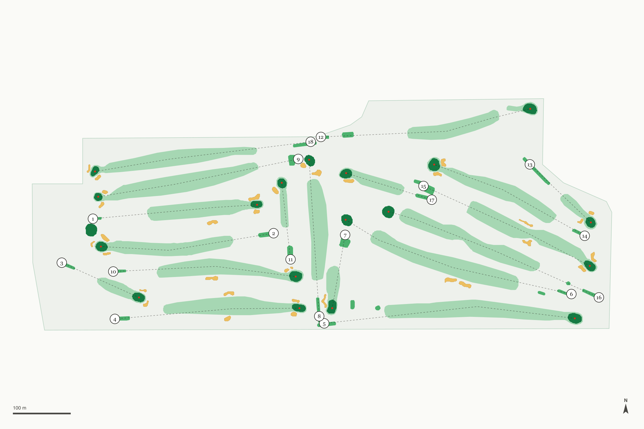 Map of Mount Dora Golf Club