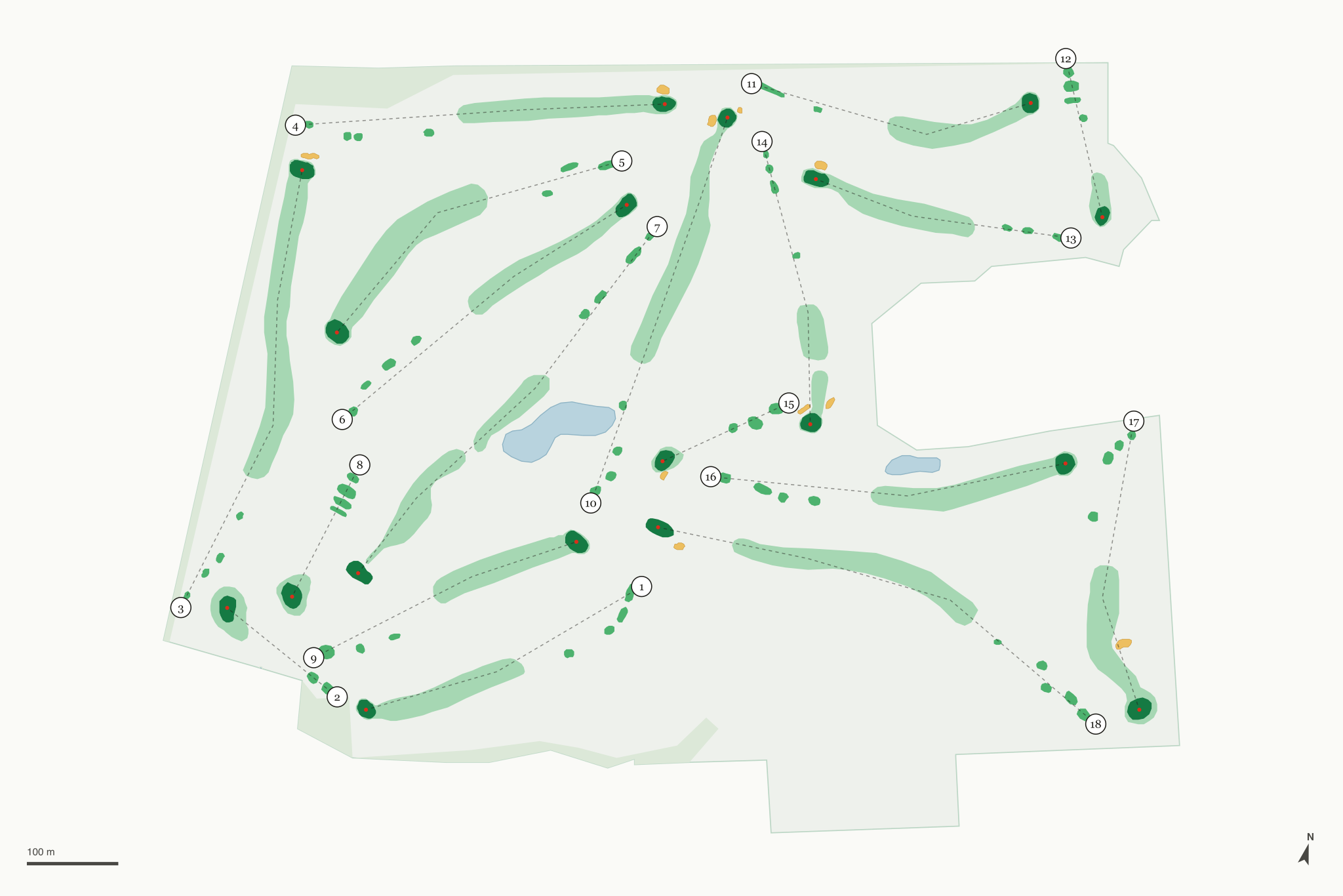 Map of Split Rock Golf Course