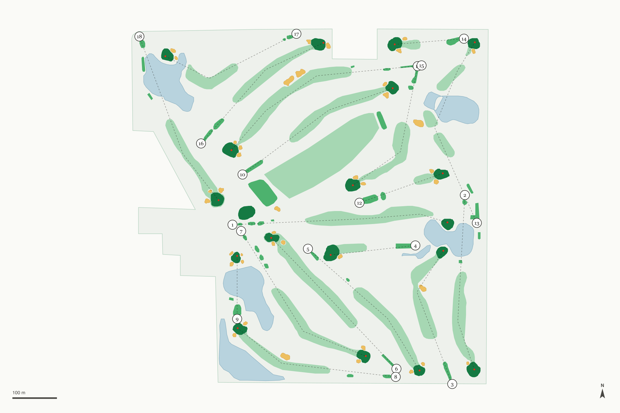 Map of Ames Golf & Country Club