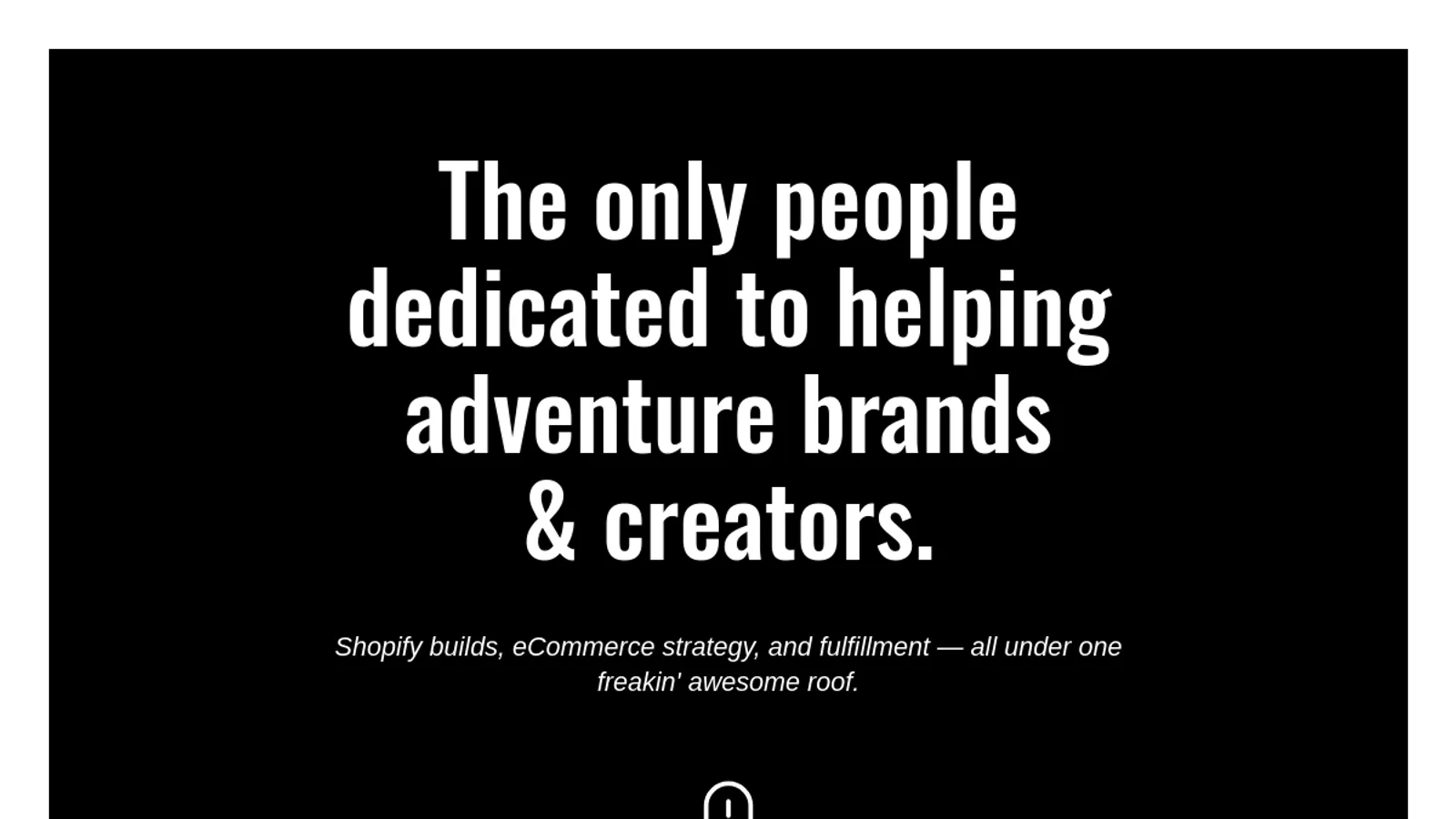 Screenshot of the Freakin' Awesome homepage