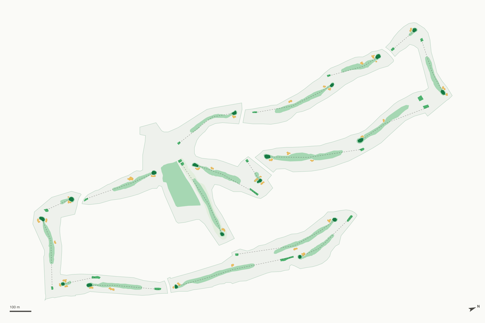 Map of Knollwood Golf Course