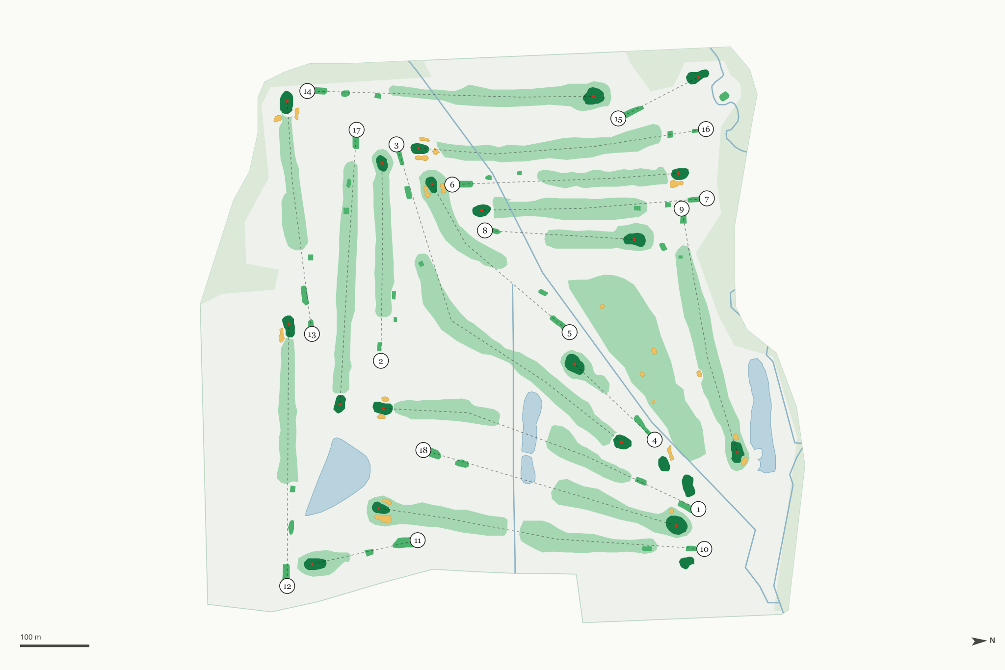 Map of Tannenhauf Golf Club