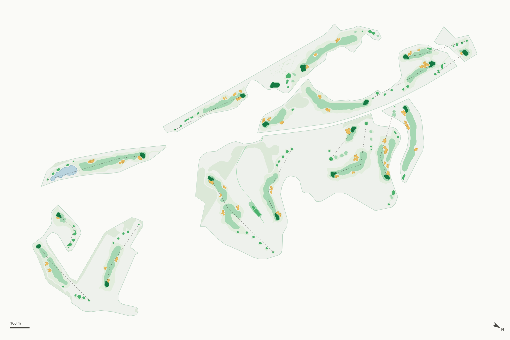Map of Circling Raven Golf Club